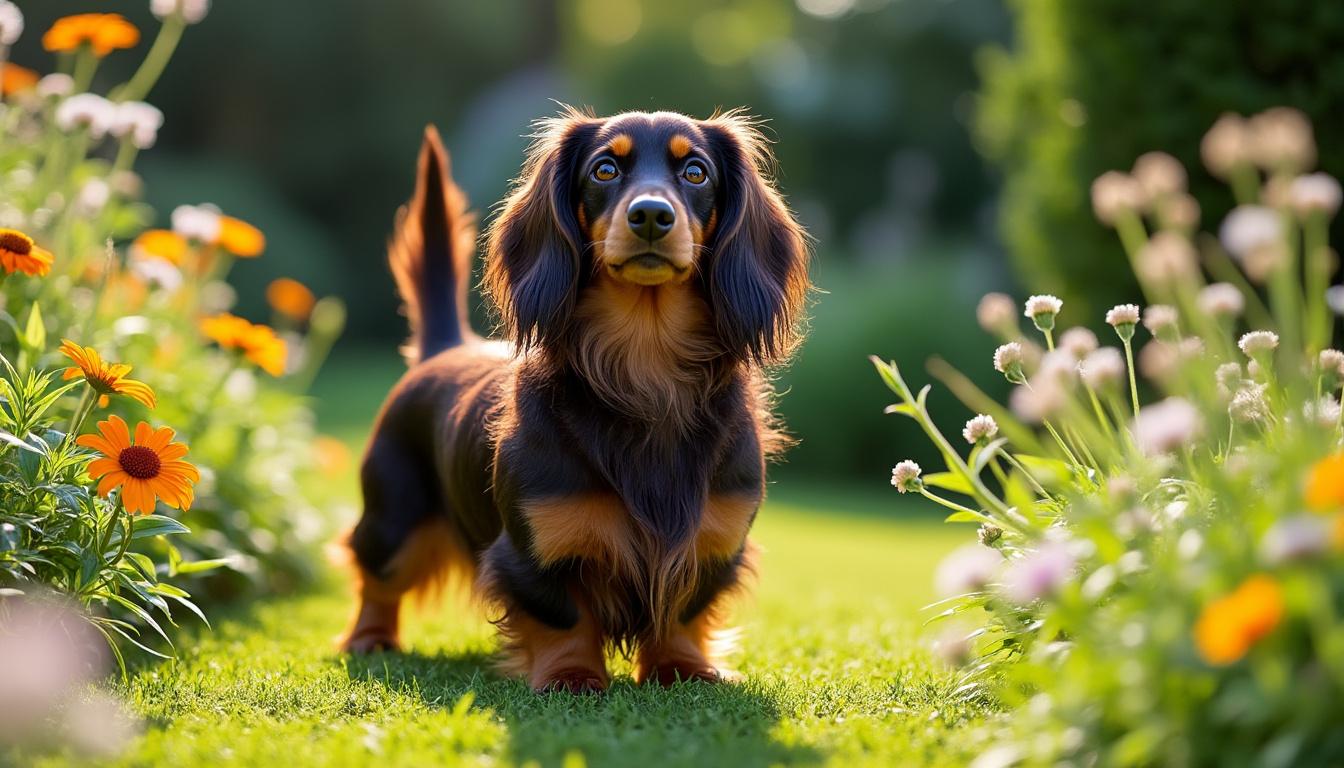découvrez tout sur le teckel à poil long : ses caractéristiques uniques, son tempérament et nos conseils avisés pour un toilettage réussi. assurez le bien-être et la beauté de votre compagnon à quatre pattes!