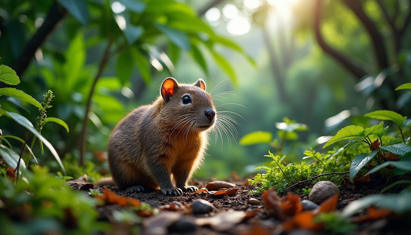 découvrez l’agouti, un petit rongeur emblématique des forêts tropicales d’amérique. apprenez-en plus sur son apparence, son habitat et son mode de vie unique !