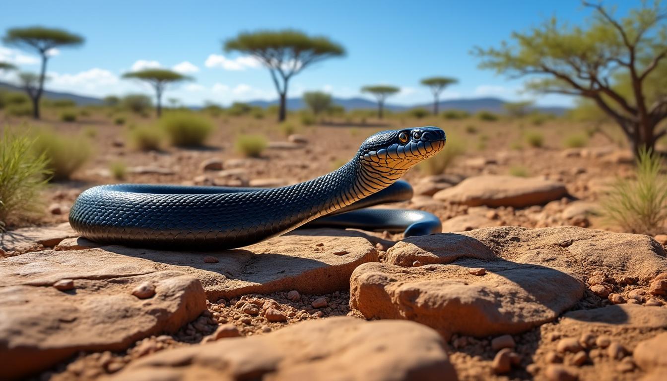 découvrez tout sur le black mamba, le serpent venimeux le plus rapide au monde : caractéristiques, habitat, comportement et dangers de ce prédateur redoutable.