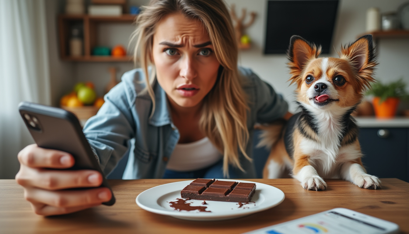 Chien, chocolat que faire en cas d'urgence — free download