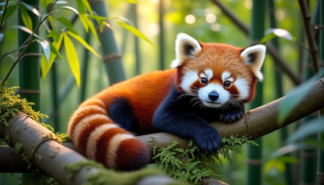 découvrez le red panda, un mammifère rare et attachant, connu pour sa beauté unique et son comportement fascinant dans son habitat naturel.