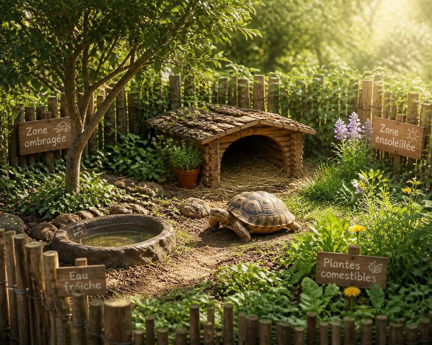 découvrez comment créer un enclos sécurisé et adapté pour votre tortue, afin de lui offrir un habitat confortable et protéger votre reptile préféré.
