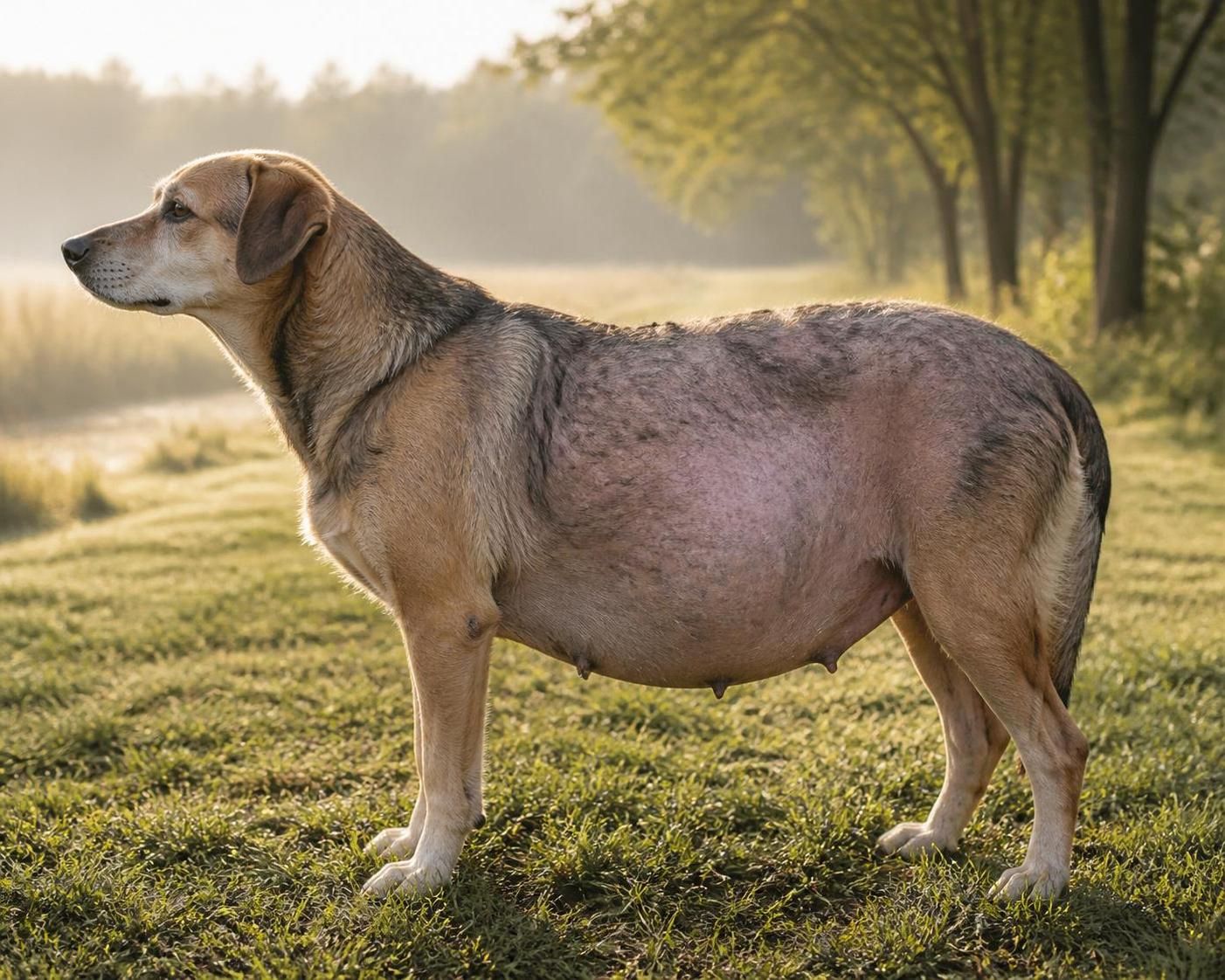 découvrez comment la maladie de cushing se manifeste chez le chien à travers des images révélant ses signes visibles, afin de mieux comprendre et détecter cette affection.
