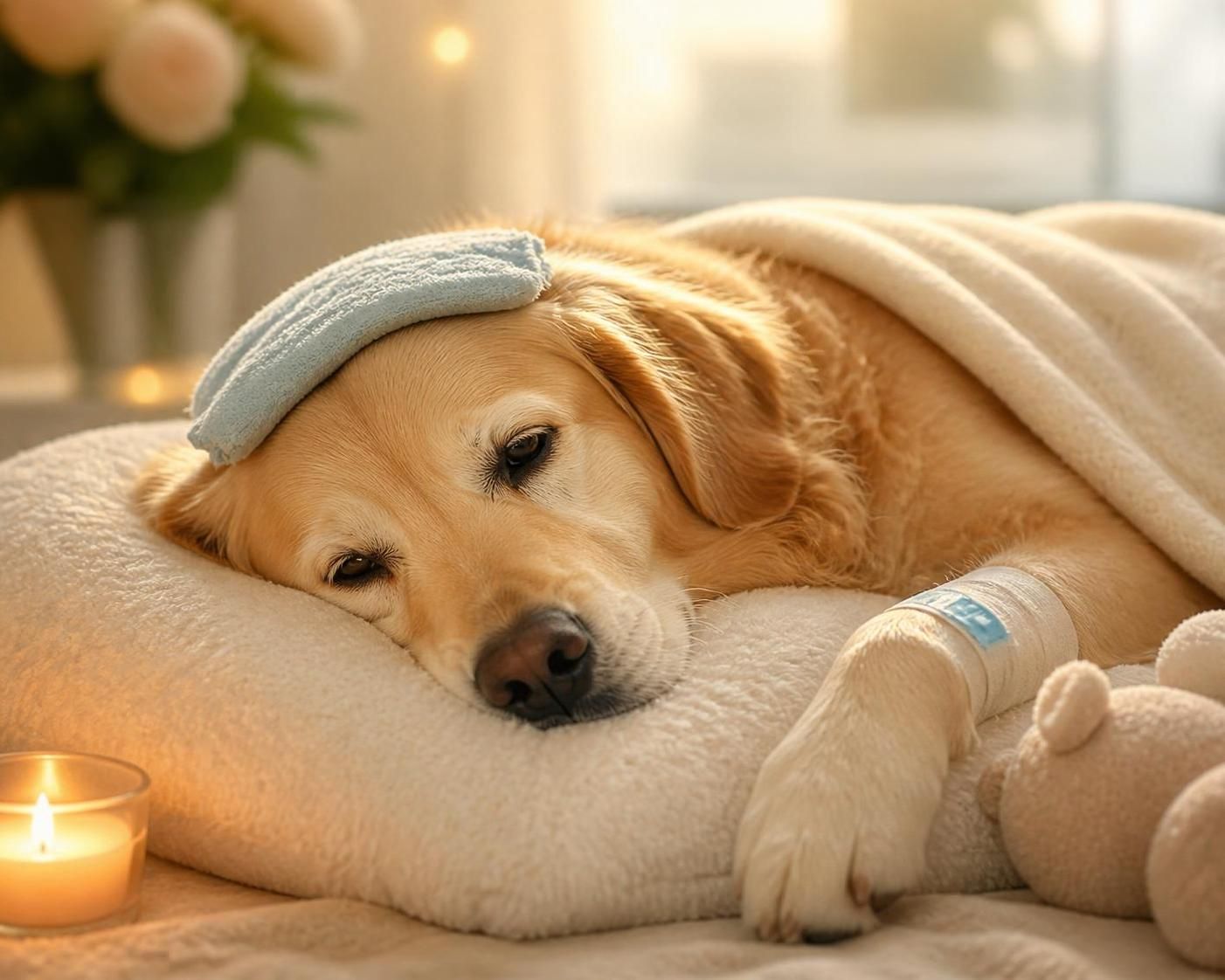 découvrez une prière réconfortante pour apaiser la souffrance de votre chien malade, remplie de mots porteurs d'espoir et de compassion.