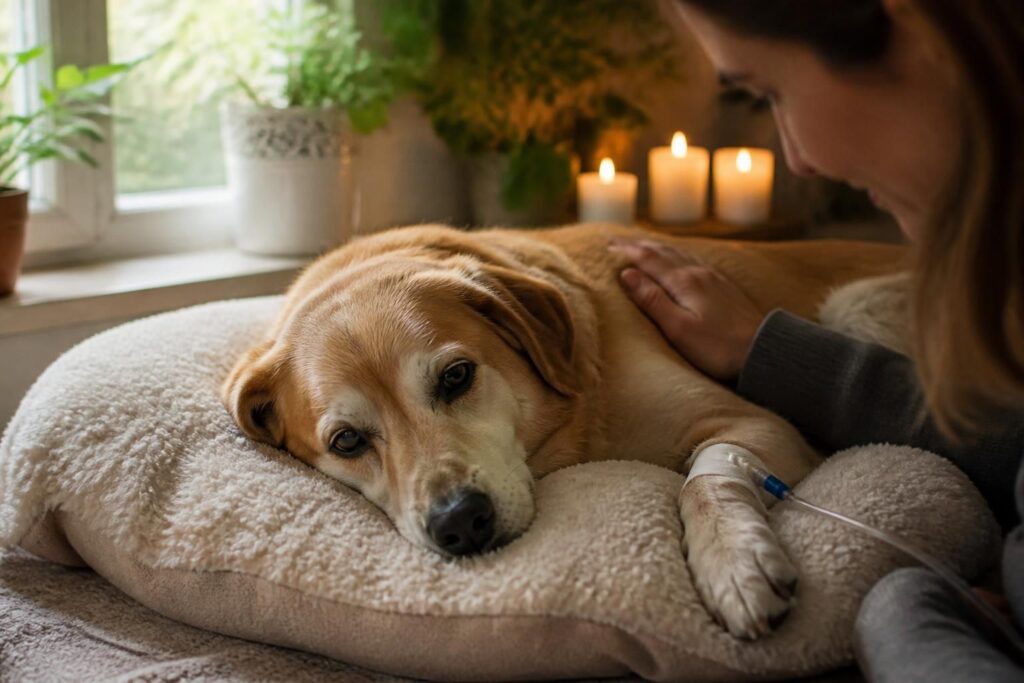 découvrez une prière réconfortante pour apaiser la souffrance de votre chien malade, remplie de mots d’espoir et de compassion.