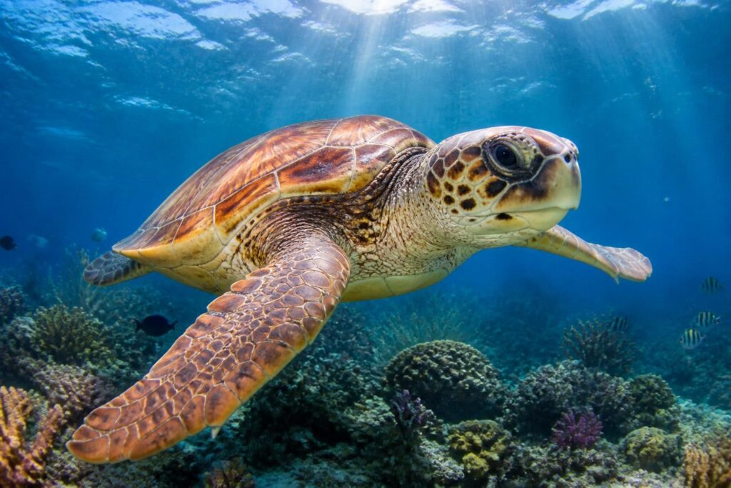 découvrez la tortue caouanne, une créature marine fascinante qui captive les passionnés d’animaux marins par son allure unique et son comportement remarquable.