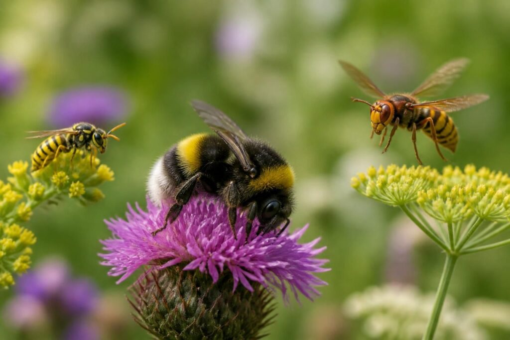 découvrez comment différencier le bourdon abeille des guêpes et frelons grâce à nos conseils pour mieux identifier ces pollinisateurs essentiels.