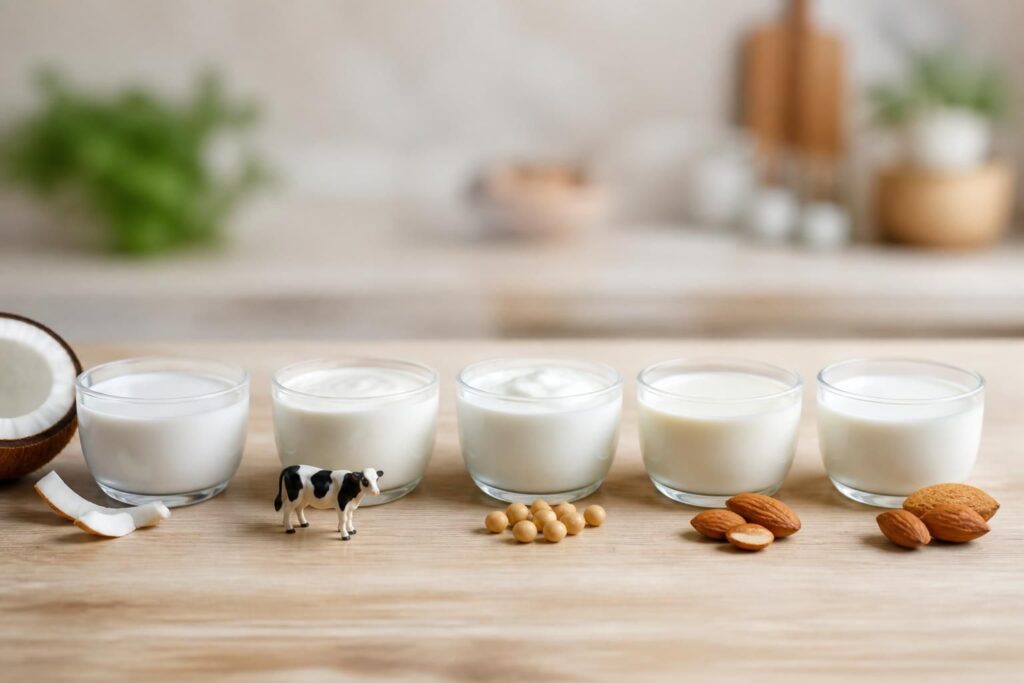 découvrez la comparaison des calories du lait de coco, de la crème fraîche et d'autres alternatives pour choisir l'option adaptée à votre alimentation.