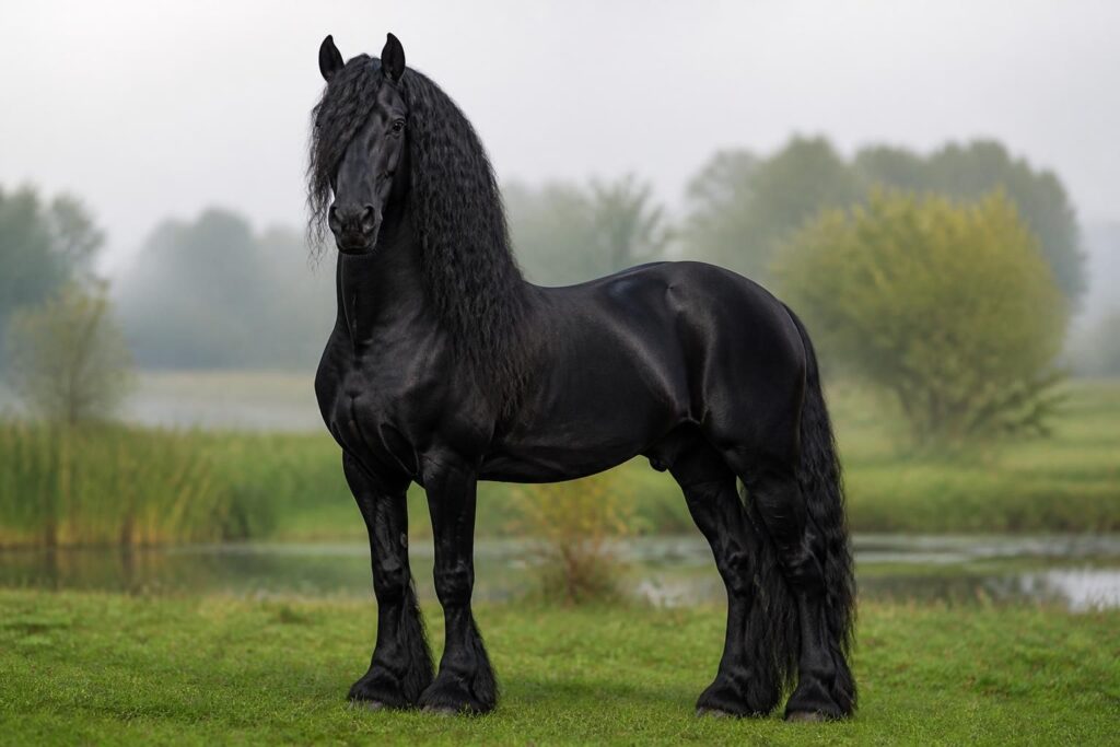 découvrez l'origine, le caractère unique et les prix détaillés du cheval frison, une race élégante et polyvalente appréciée des cavaliers.