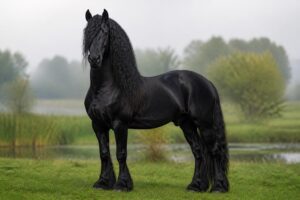 découvrez l'origine, le caractère unique et les prix détaillés du cheval frison, une race élégante et polyvalente appréciée des cavaliers.