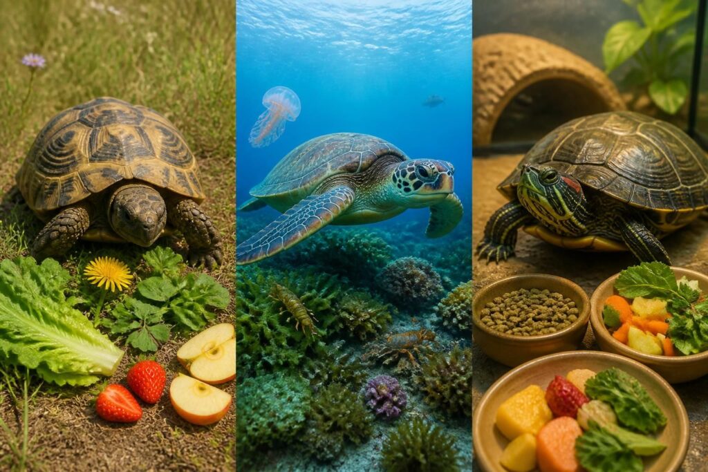 découvrez le guide complet sur l'alimentation des tortues de terre, de mer et domestiques. conseils pratiques pour bien nourrir votre tortue et garantir sa santé.