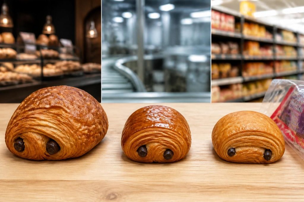 découvrez la comparaison des calories du pain au chocolat selon qu'il provienne d'une boulangerie, d'une production industrielle ou de grandes marques, pour mieux choisir votre gourmandise.