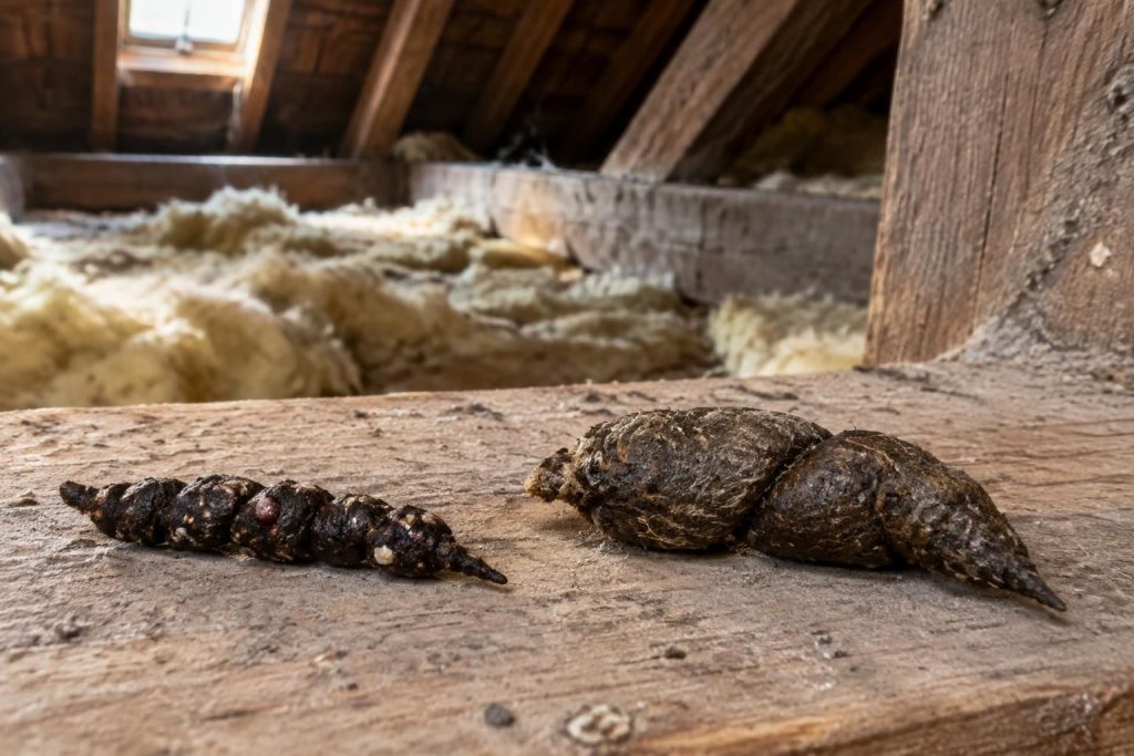 apprenez à distinguer les crottes de fouine de celles du renard dans votre grenier grâce à leur taille, leur forme et leur contenu.