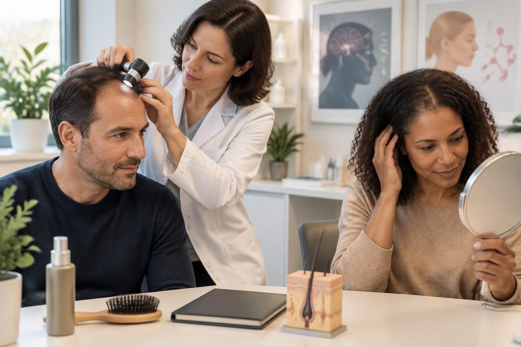 découvrez les causes fréquentes de la perte de cheveux chez l’homme et la femme, et les traitements possibles pour y remédier.