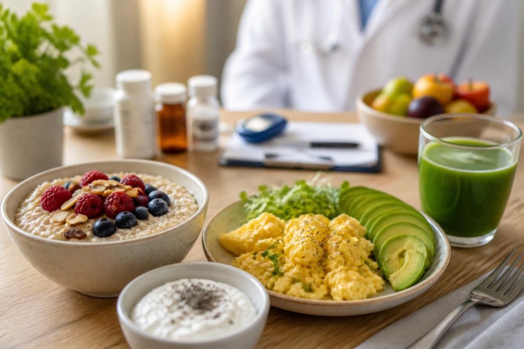 découvrez des recettes de petit déjeuner adaptées aux diabétiques et des conseils personnalisés selon le type de diabète pour bien commencer la journée en santé.