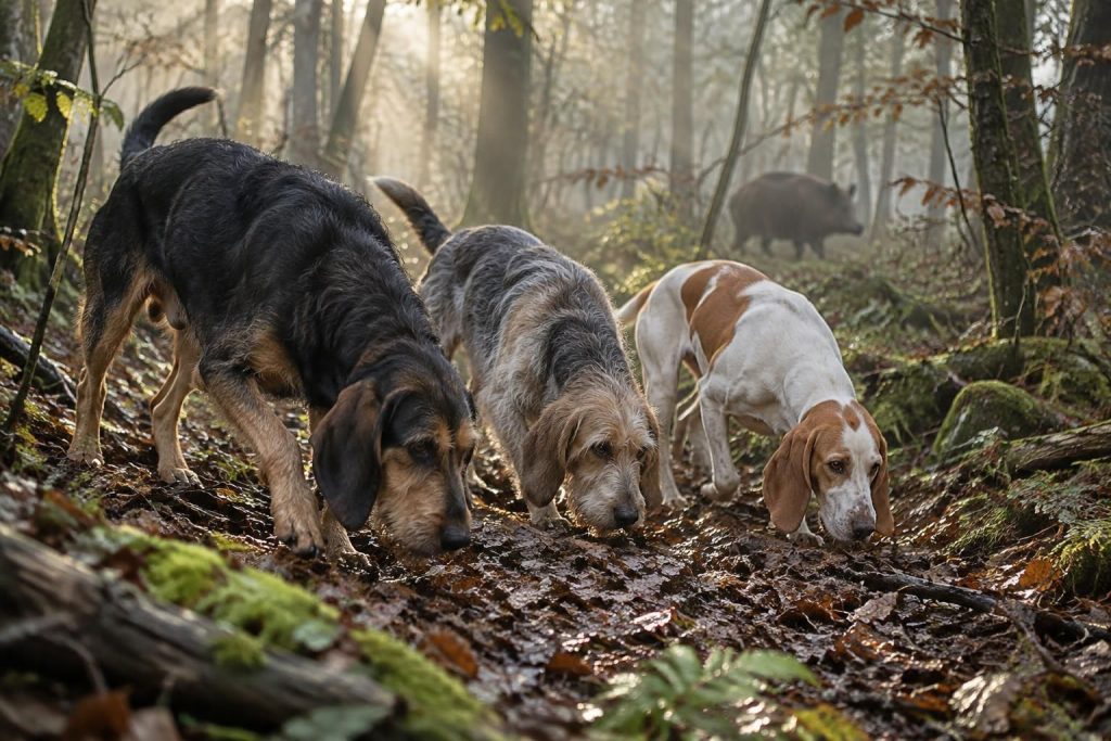 découvrez les races de chiens de chasse les plus efficaces pour le sanglier, du griffon au porcelaine, et leurs atouts sur le terrain.