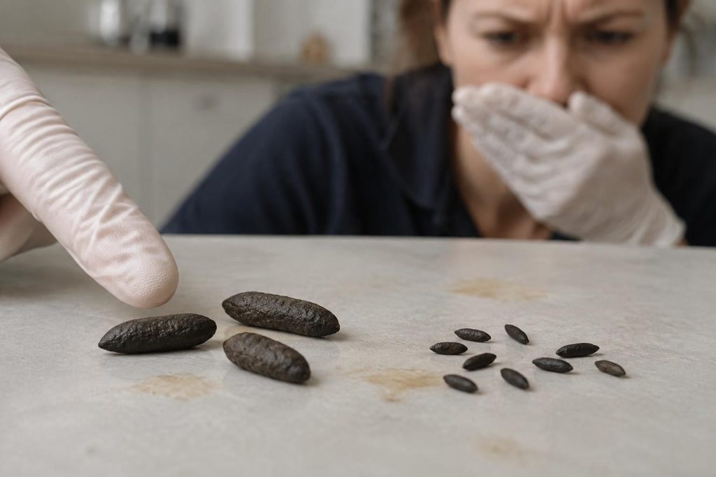 découvrez comment différencier les crottes de rat et de souris grâce à leur taille, leur forme et leur odeur, et repérer les signes d’une infestation.